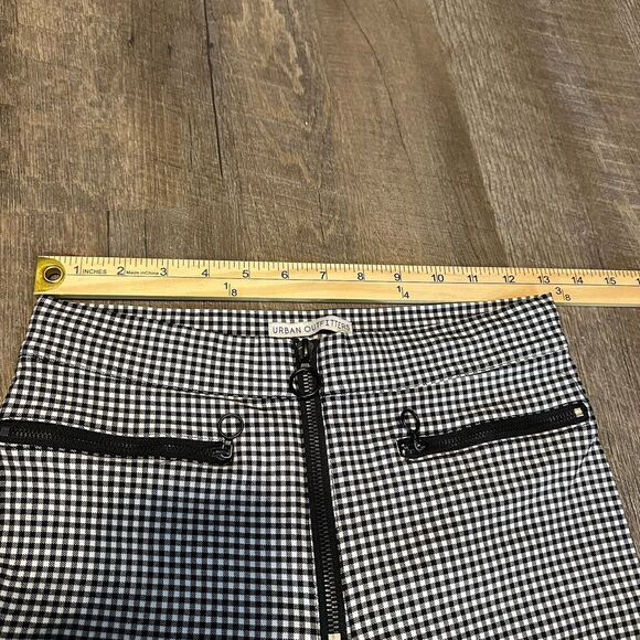 Urban Outfitters Susie High-Waisted Zip-Front Gingham‎ Pants Size 6 - Picture 5 of 6